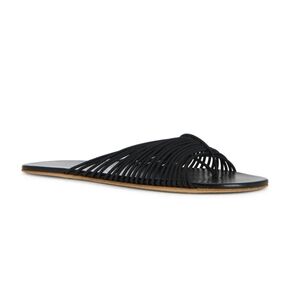 $920 The Row Sara Elastic& Leather Strappy Thong Slide Sandal EU 39.5 US 9.5 NIB